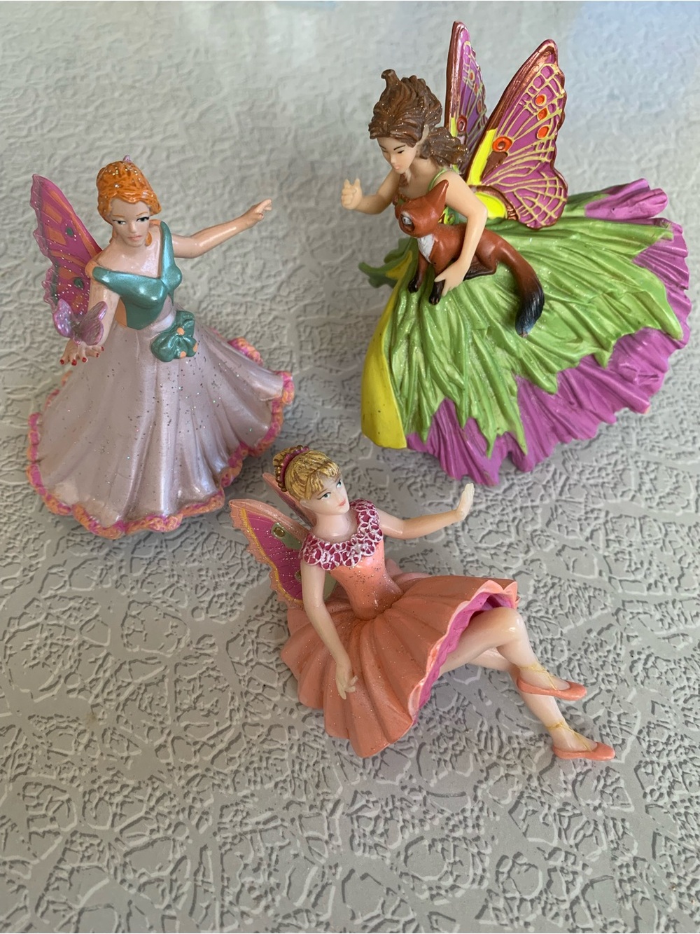 Papo Enchanted World Fairy Figurine Lot of 3 - Retired Fantasy Elves